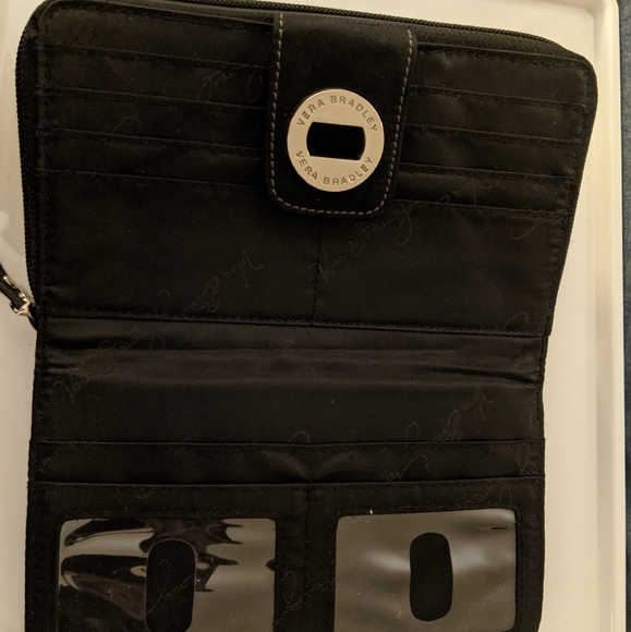 Vera Bradley Ultimate Wallet Black - Picture 6 of 7